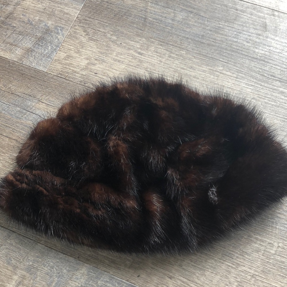 Genuine mink hat